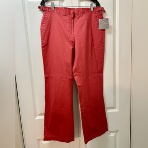 NWT Sag Harbor 12p women’s pants henna red, wide leg, sport casual petite